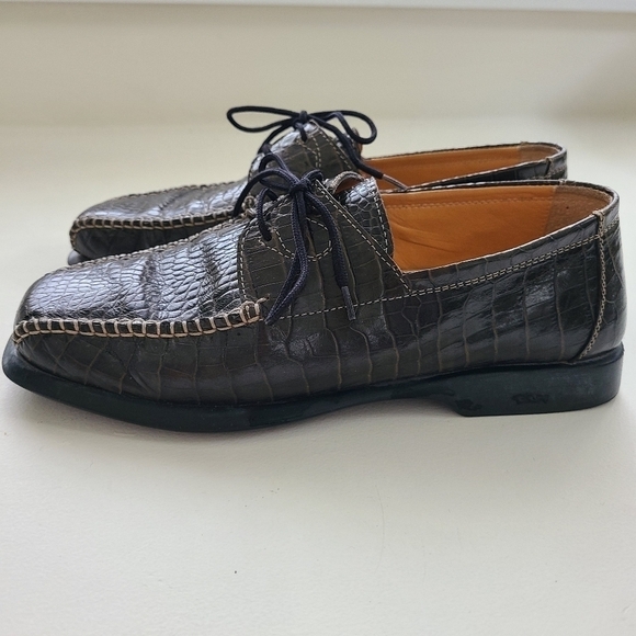 Bruno Magli dk green leather shoes size EU37, US unisex/men’s size 5 - Picture 5 of 10